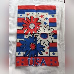 2/$12 Patriotic USA Garden Flag